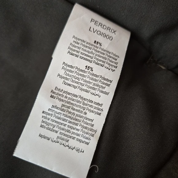 Sleeveless utility jacket vest, olive/military green with brown details, XS - Picture 10 of 16